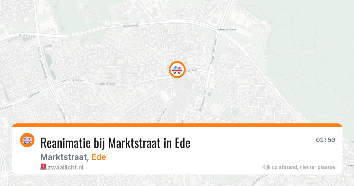 Reanimatie bij Marktstraat in Ede — 29 mei 2026