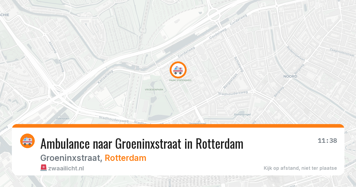 Ambulance naar Groeninxstraat in Rotterdam — 7 jun 2026