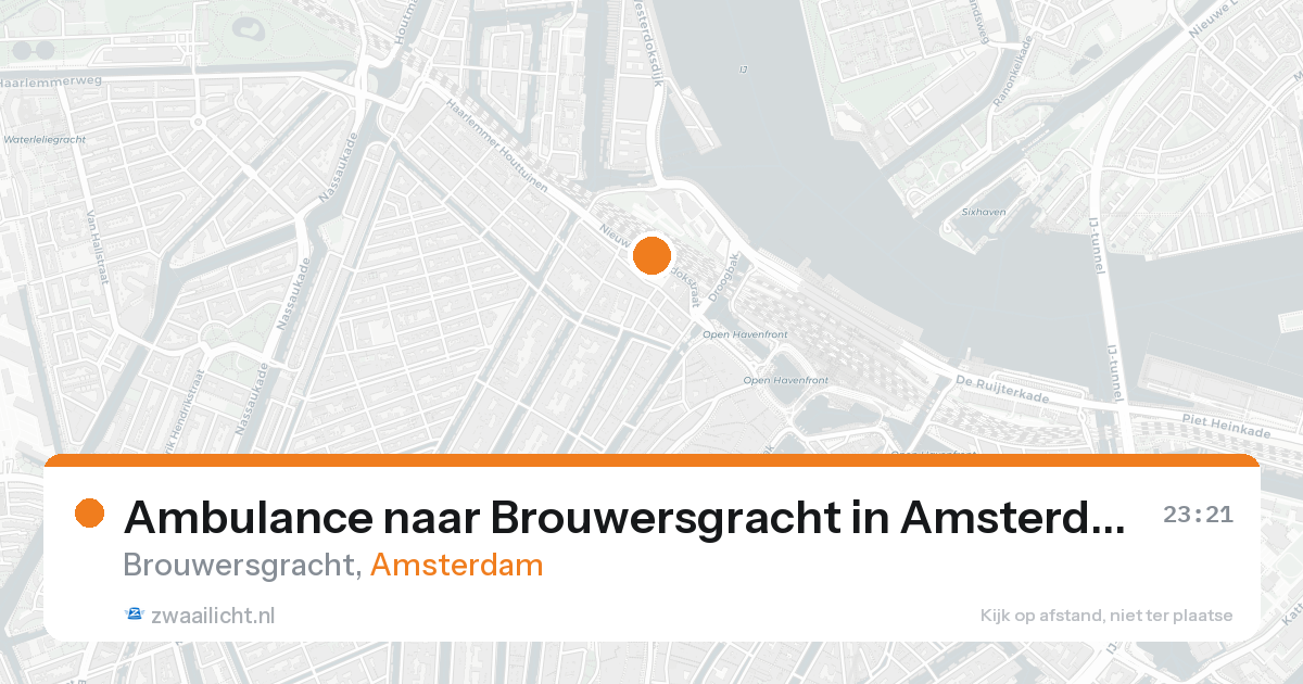 Ambulance naar Brouwersgracht in Amsterdam — 30 jan 2026