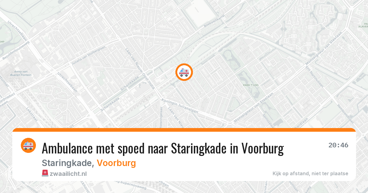 Ambulance met spoed naar Staringkade in Voorburg — 7 apr 2026