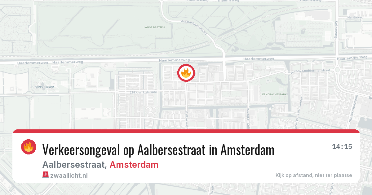 Verkeersongeval op Aalbersestraat in Amsterdam — 21 feb 2026