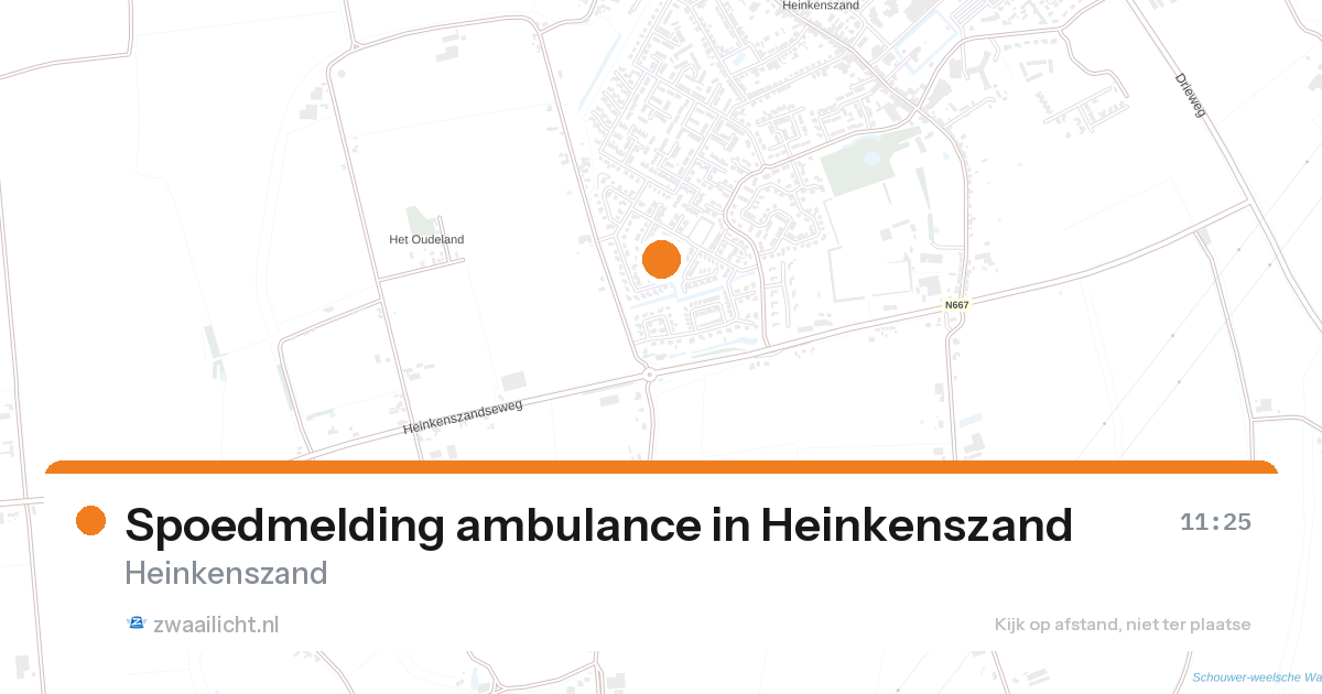 Spoedmelding ambulance in Heinkenszand — 27 aug 2026