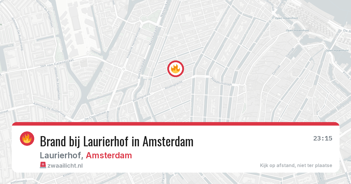 Brand bij Laurierhof in Amsterdam — 26 jun 2026