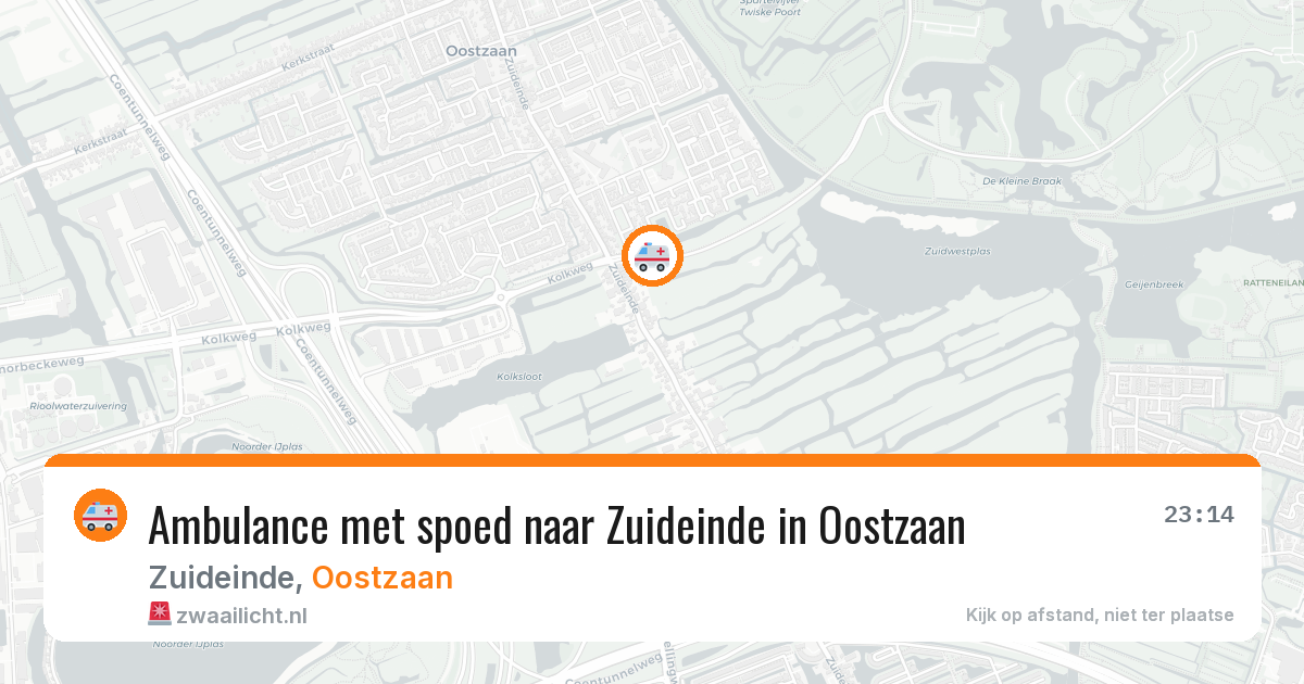 Ambulance met spoed naar Zuideinde in Oostzaan — 2 mrt 2026