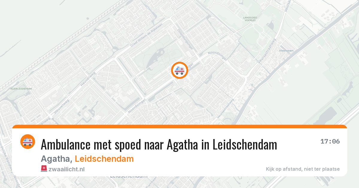 Ambulance met spoed naar Agatha in Leidschendam — 23 mrt 2026