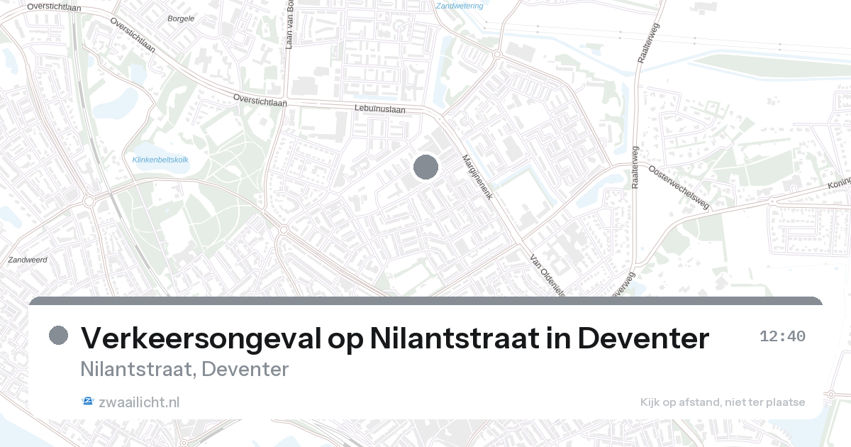 Verkeersongeval op Nilantstraat in Deventer — 27 aug 2026