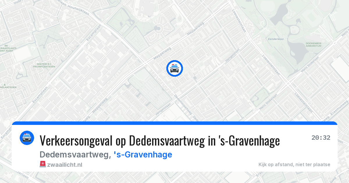 Verkeersongeval op Dedemsvaartweg in 's-Gravenhage — 26 mrt 2026