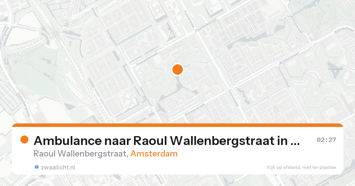 Ambulance naar Raoul Wallenbergstraat in Amsterdam — 10 jun 2026
