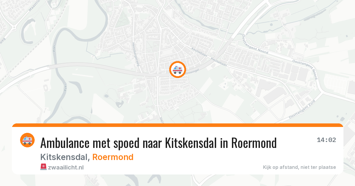 Ambulance met spoed naar Kitskensdal in Roermond — 4 apr 2026