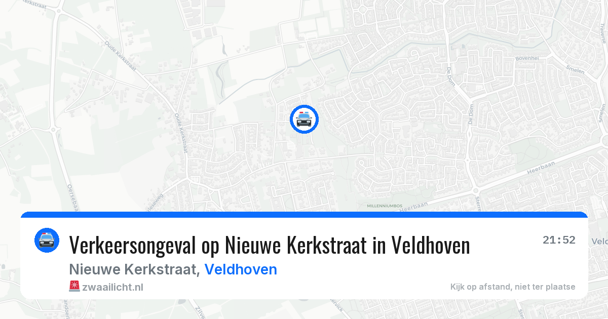 Verkeersongeval op Nieuwe Kerkstraat in Veldhoven — 23 jul 2026