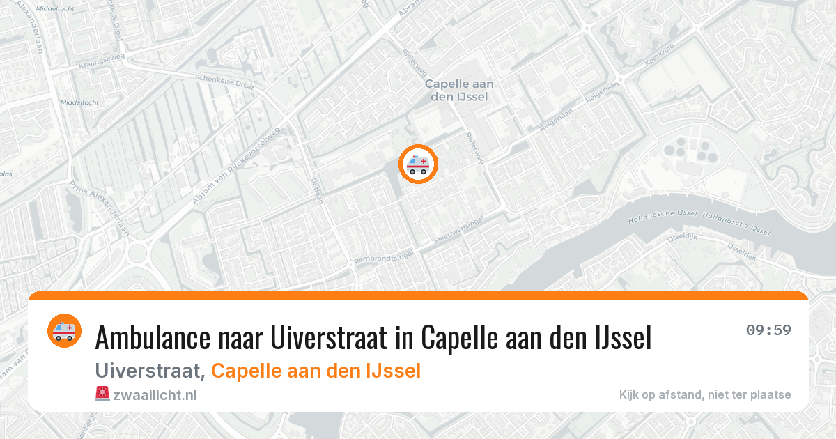 Ambulance naar Uiverstraat in Capelle aan den IJssel — 7 apr 2026