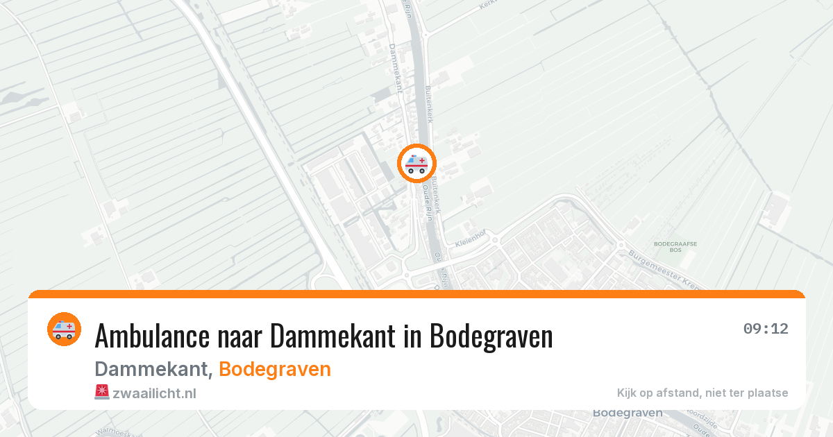 Ambulance naar Dammekant in Bodegraven — 22 mei 2026