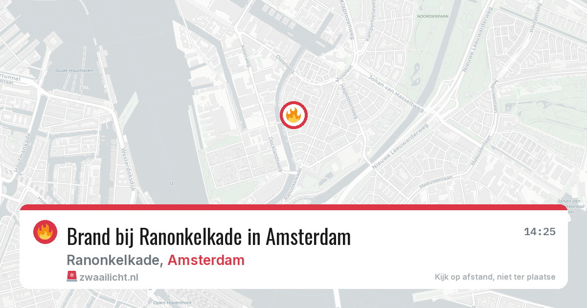 Brand bij Ranonkelkade in Amsterdam — 1 apr 2026
