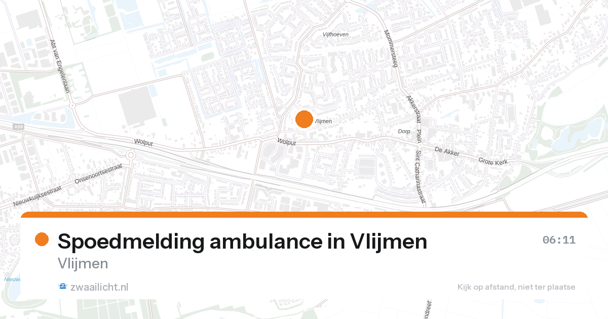 Spoedmelding ambulance in Vlijmen — 7 feb 2026