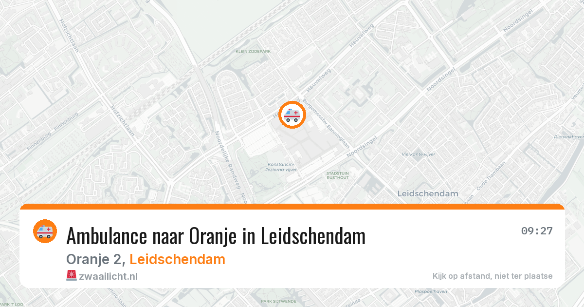 Ambulance naar Oranje in Leidschendam — 15 jun 2026