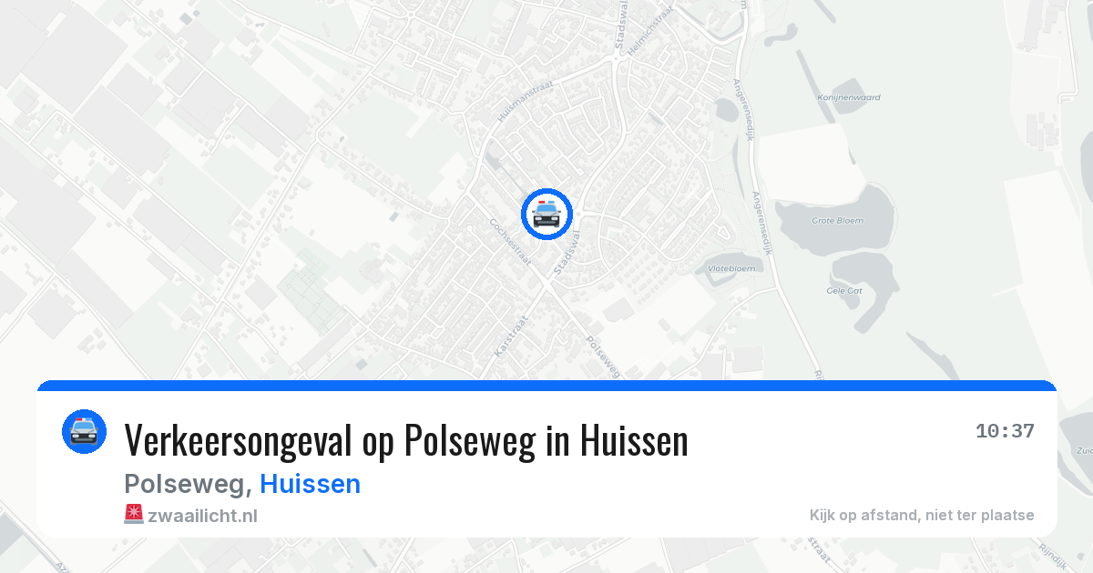 Verkeersongeval op Polseweg in Huissen — 30 mrt 2026
