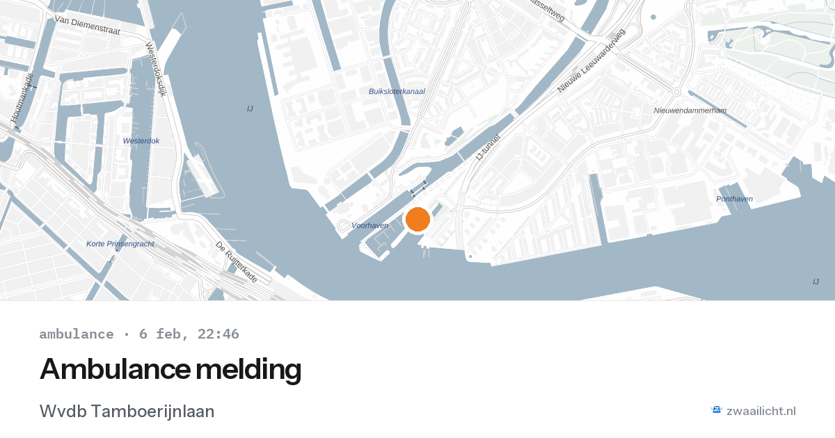 Ambulance melding — 6 feb 2026