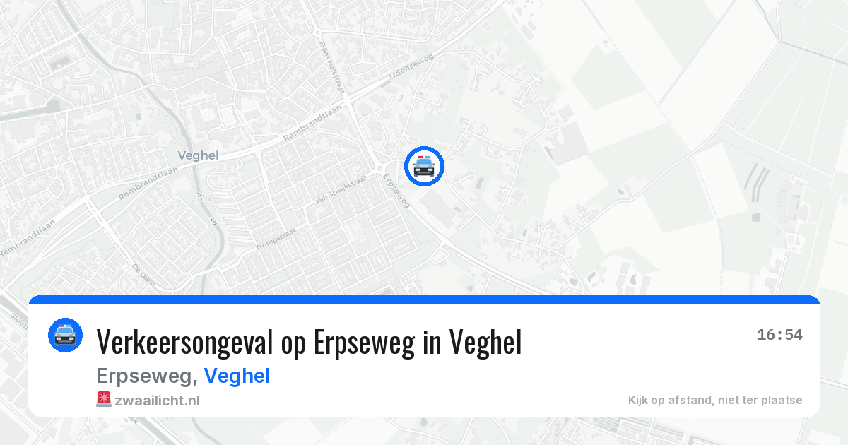 Verkeersongeval op Erpseweg in Veghel — 14 apr 2026