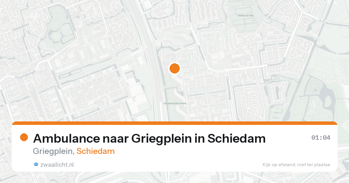 Ambulance naar Griegplein in Schiedam — 5 jul 2026