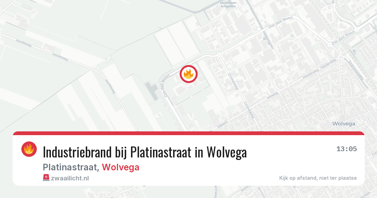 Industriebrand bij Platinastraat in Wolvega — 25 jun 2026