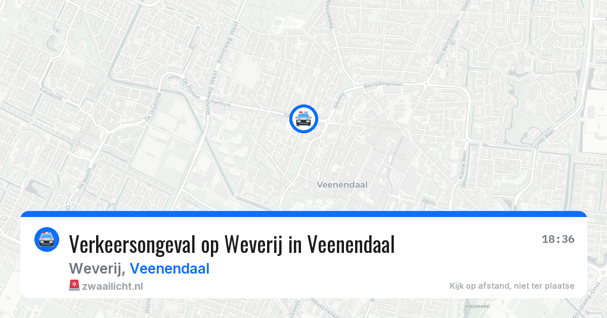 Verkeersongeval op Weverij in Veenendaal — 29 jul 2026