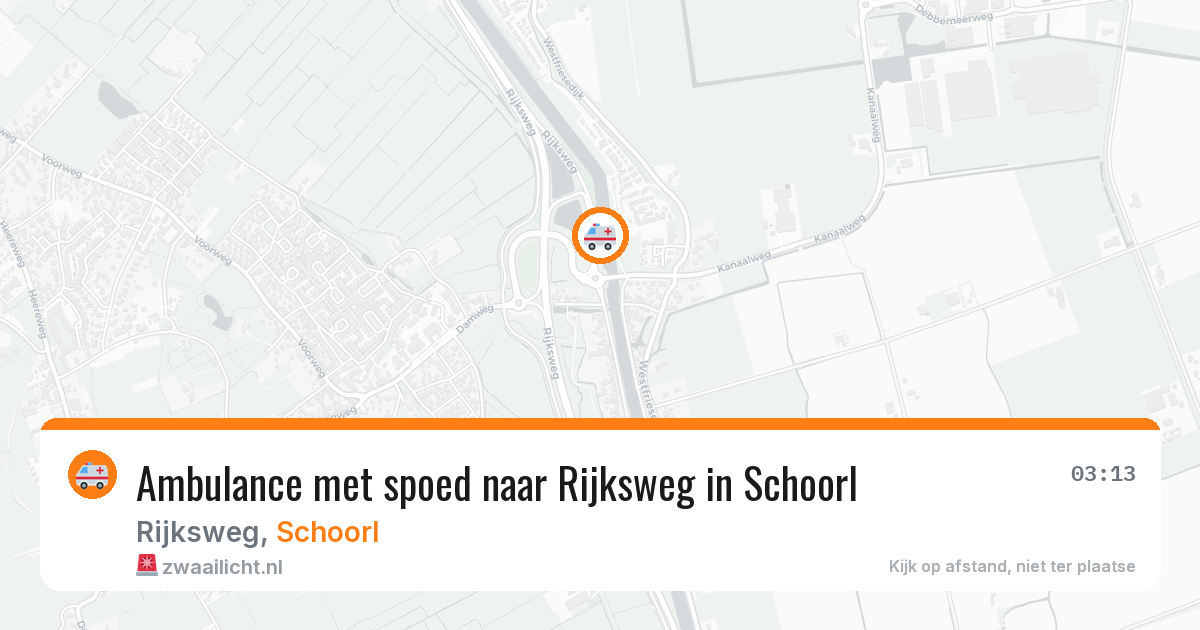 Ambulance met spoed naar Rijksweg in Schoorl — 6 mei 2026