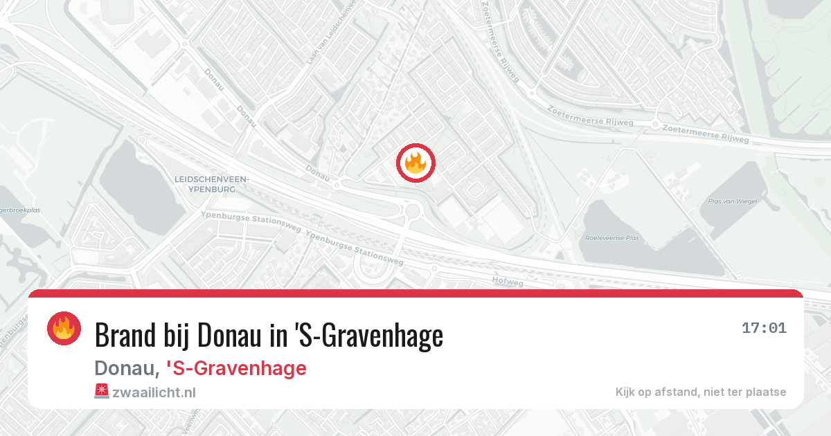 Brand bij Donau in 'S-Gravenhage — 9 jul 2026