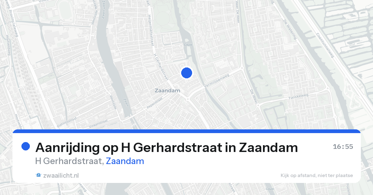 Aanrijding op H Gerhardstraat in Zaandam — 26 mei 2026