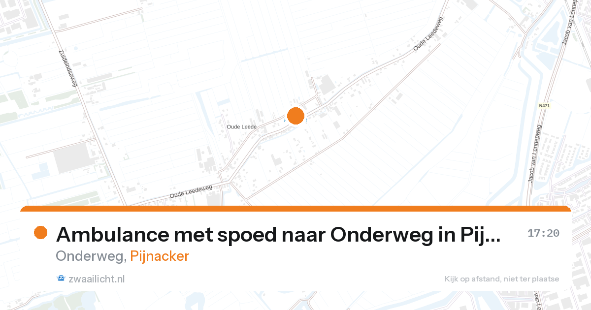Ambulance met spoed naar Onderweg in Pijnacker — 3 jul 2026