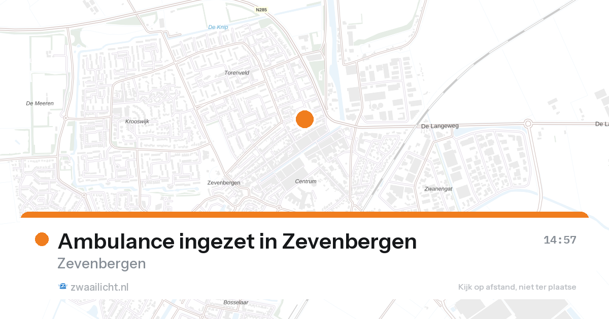 Ambulance ingezet in Zevenbergen — 2 jul 2026