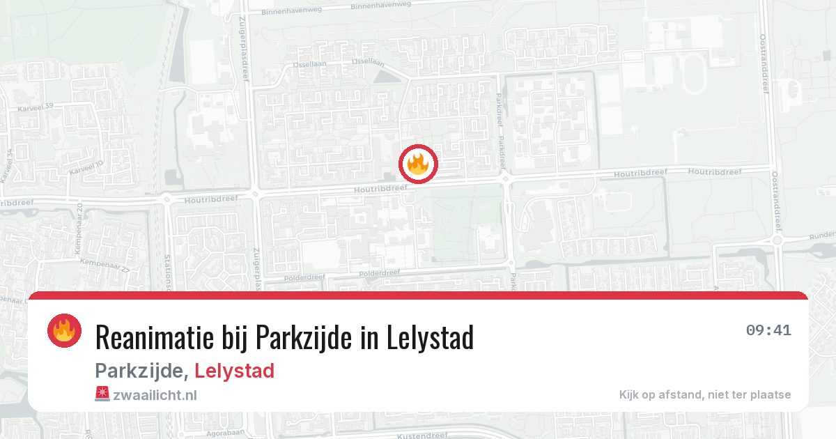Reanimatie bij Parkzijde in Lelystad — 8 jun 2026