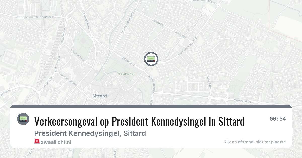 Verkeersongeval op President Kennedysingel in Sittard — 14 feb 2026