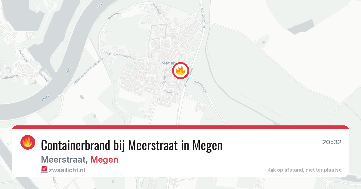 Containerbrand bij Meerstraat in Megen — 28 mei 2026