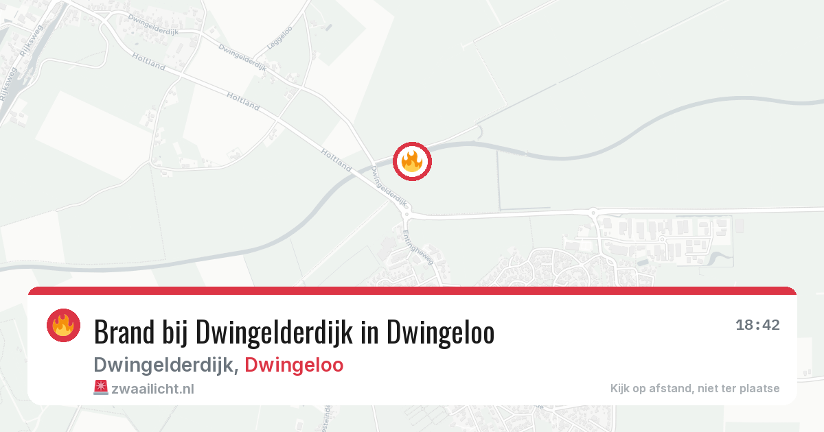 Brand bij Dwingelderdijk in Dwingeloo — 8 jun 2026