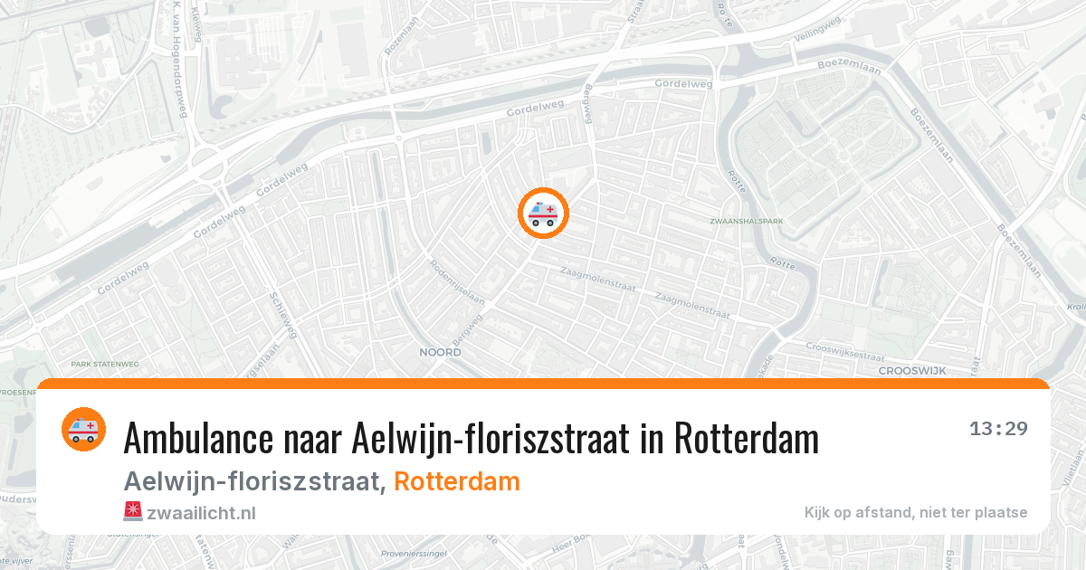 Ambulance naar Aelwijn-floriszstraat in Rotterdam — 21 jul 2026