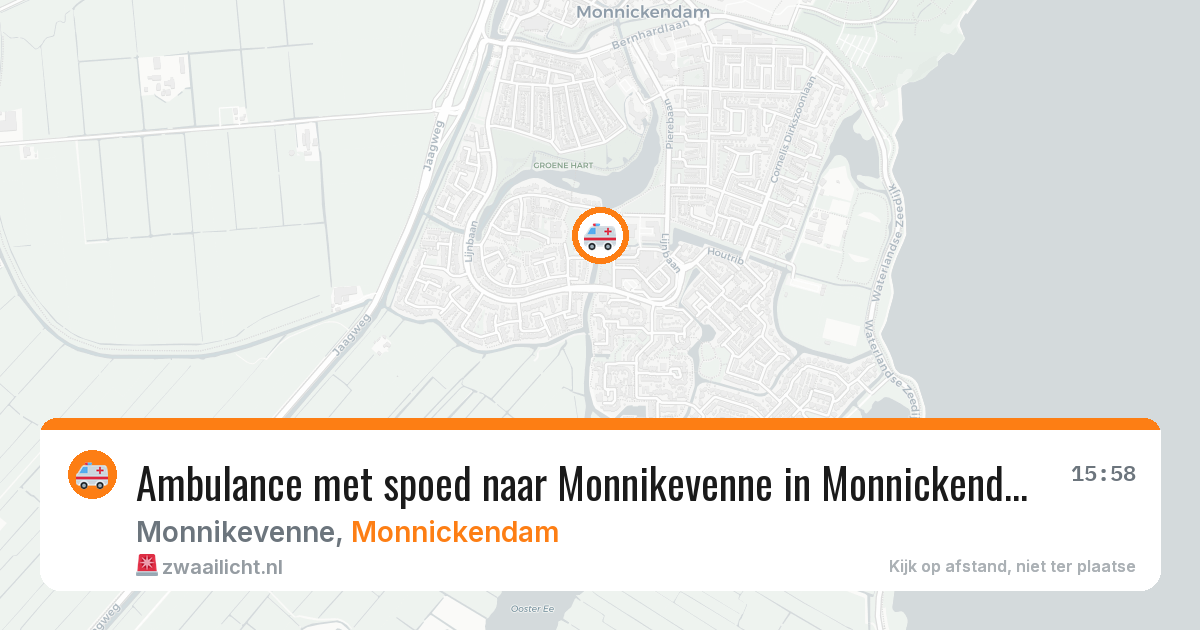 Ambulance met spoed naar Monnikevenne in Monnickendam — 2 mei 2026