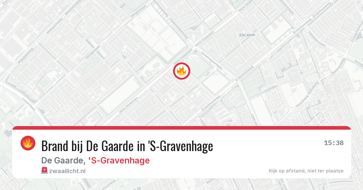 Brand bij De Gaarde in 'S-Gravenhage — 27 jun 2026
