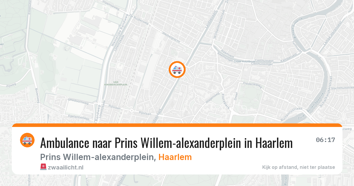 Ambulance naar Prins Willem-alexanderplein in Haarlem — 6 apr 2026