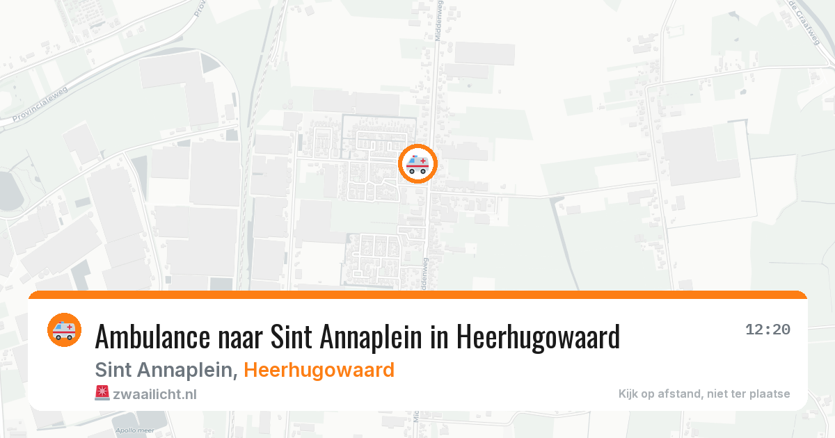 Ambulance naar Sint Annaplein in Heerhugowaard — 16 jun 2026
