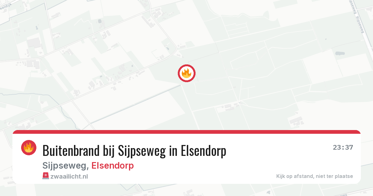 Buitenbrand bij Sijpseweg in Elsendorp — 13 jul 2026