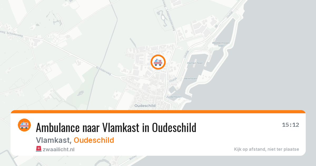 Ambulance naar Vlamkast in Oudeschild — 7 apr 2026