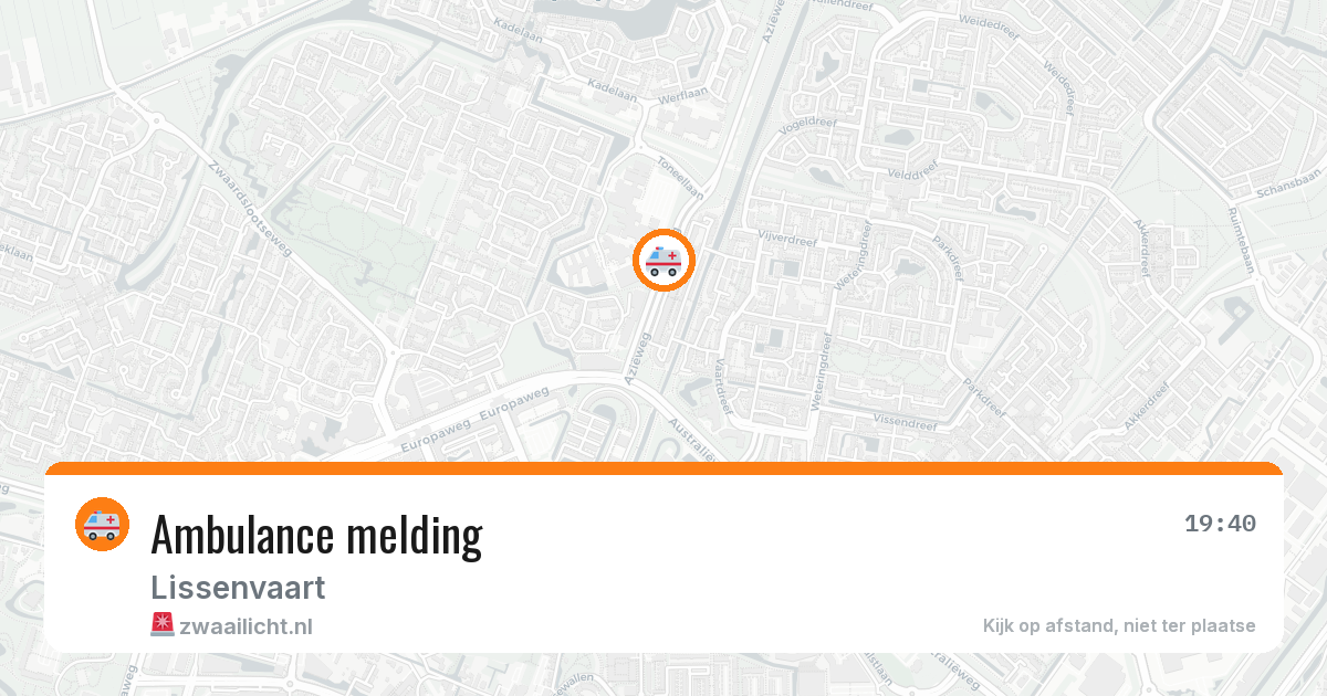 Ambulance melding — 25 feb 2026