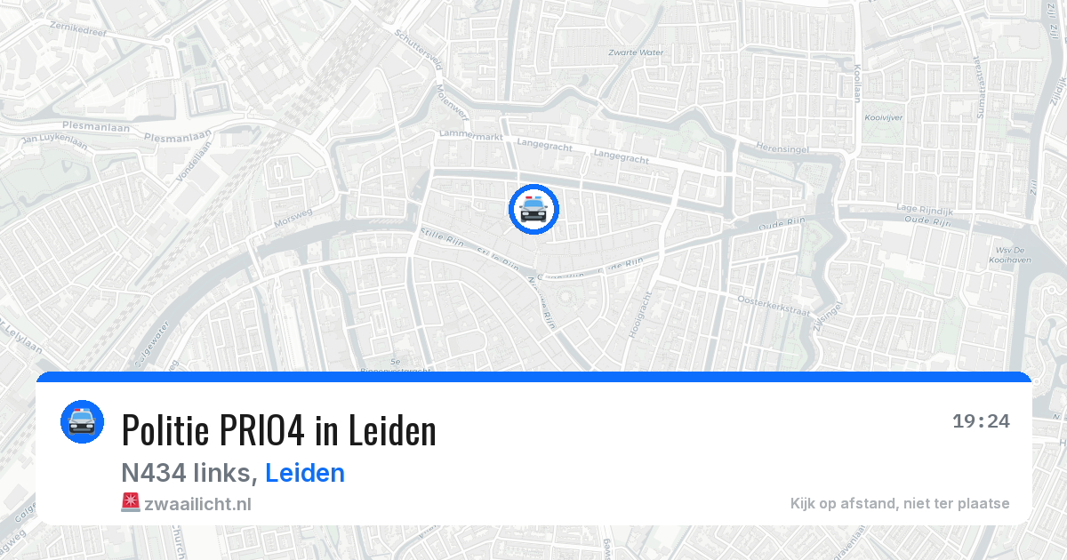 Politie PRIO4 in Leiden — 20 jun 2026 | 🚨 Zwaailicht.nl