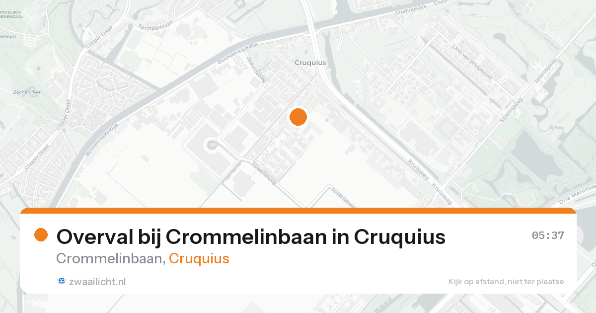 Overval bij Crommelinbaan in Cruquius — 31 jan 2026