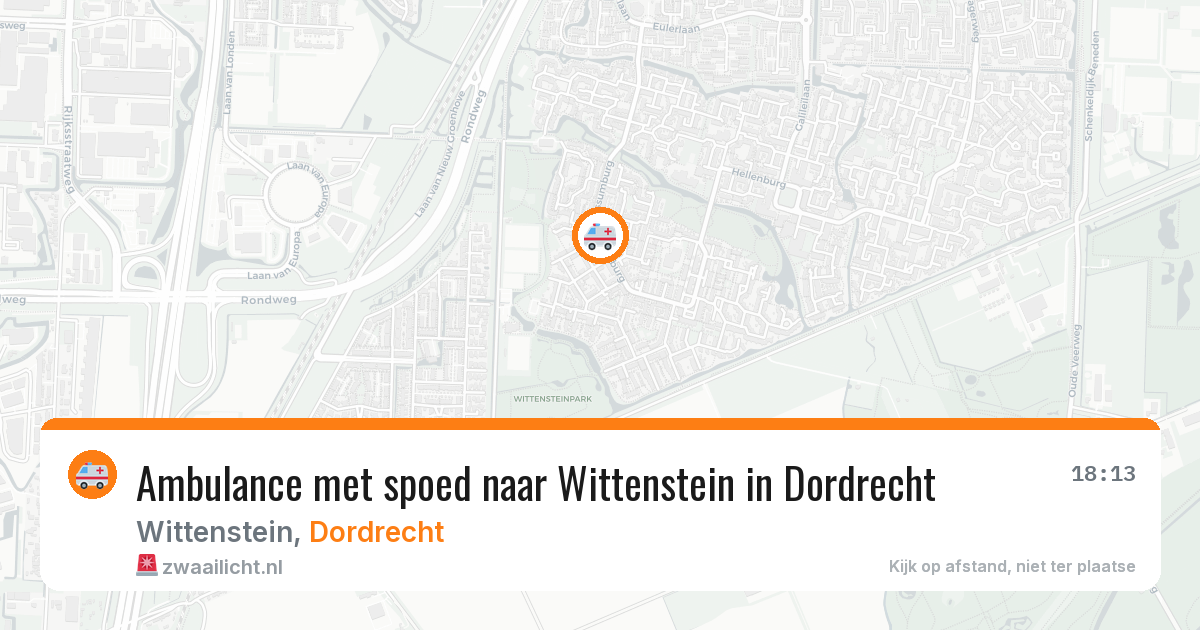 Ambulance met spoed naar Wittenstein in Dordrecht — 8 feb 2026