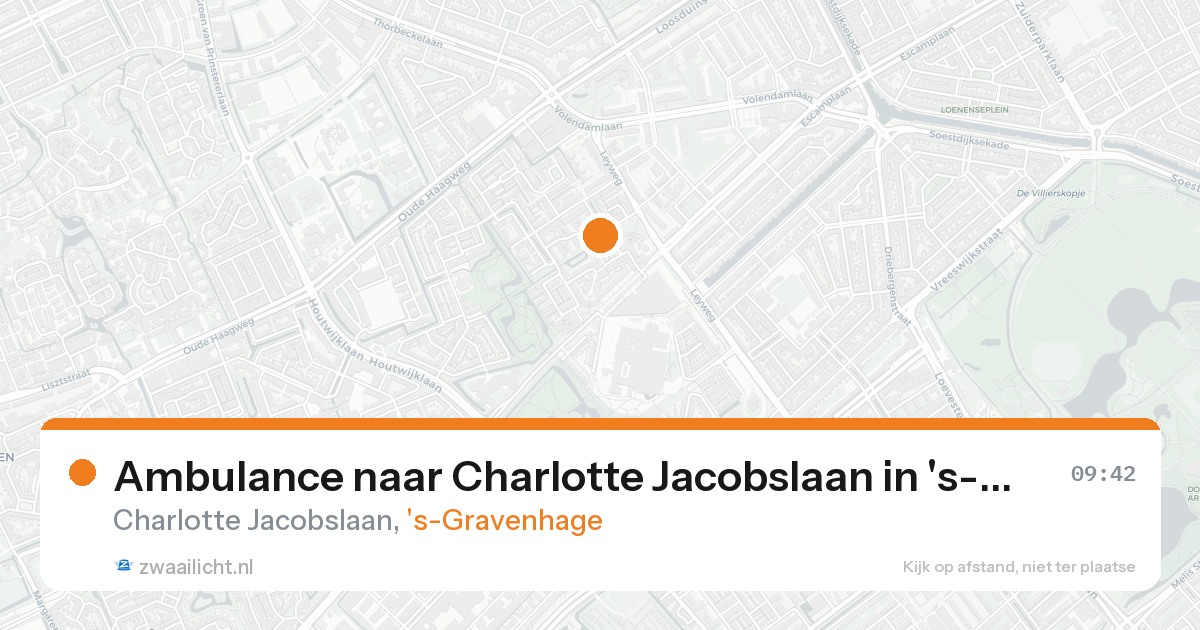 Ambulance naar Charlotte Jacobslaan in 's-Gravenhage — 9 mei 2026
