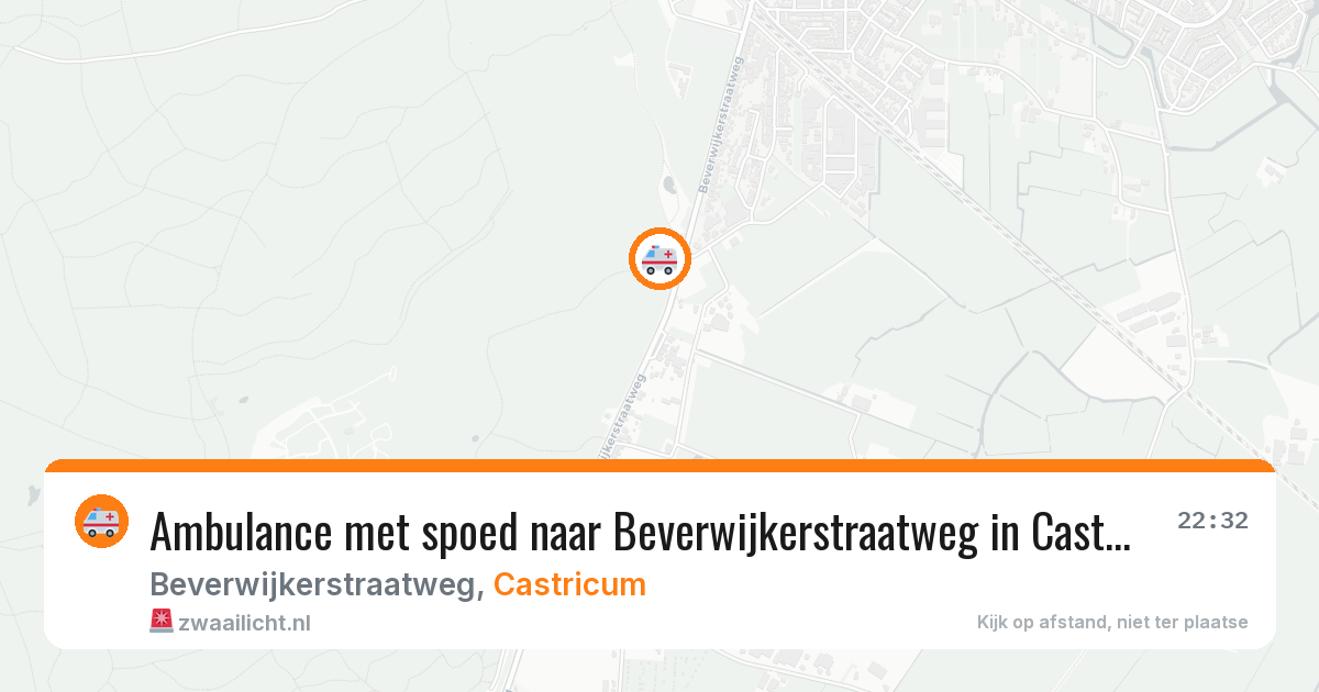 Ambulance met spoed naar Beverwijkerstraatweg in Castricum — 19 jan 2026