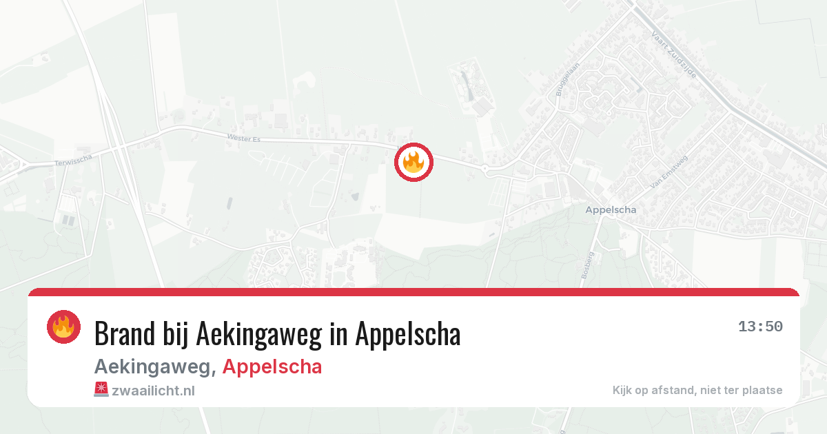 Brand bij Aekingaweg in Appelscha — 1 jun 2026