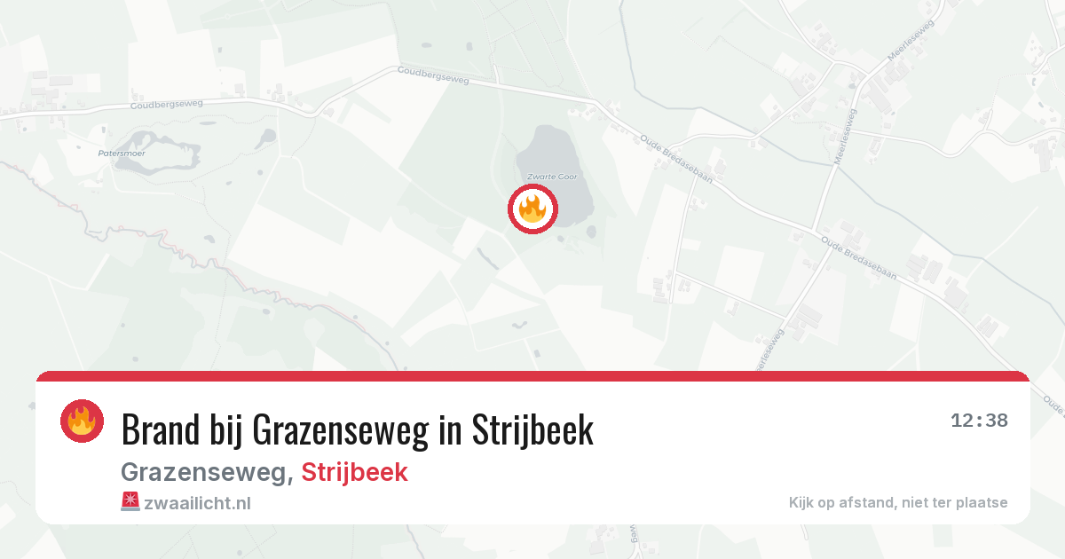 Brand bij Grazenseweg in Strijbeek — 4 aug 2026