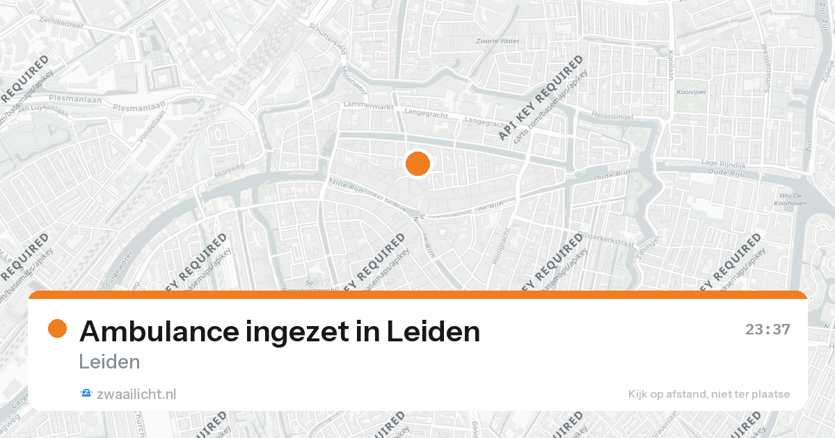 Ambulance ingezet in Leiden — 14 mrt 2026